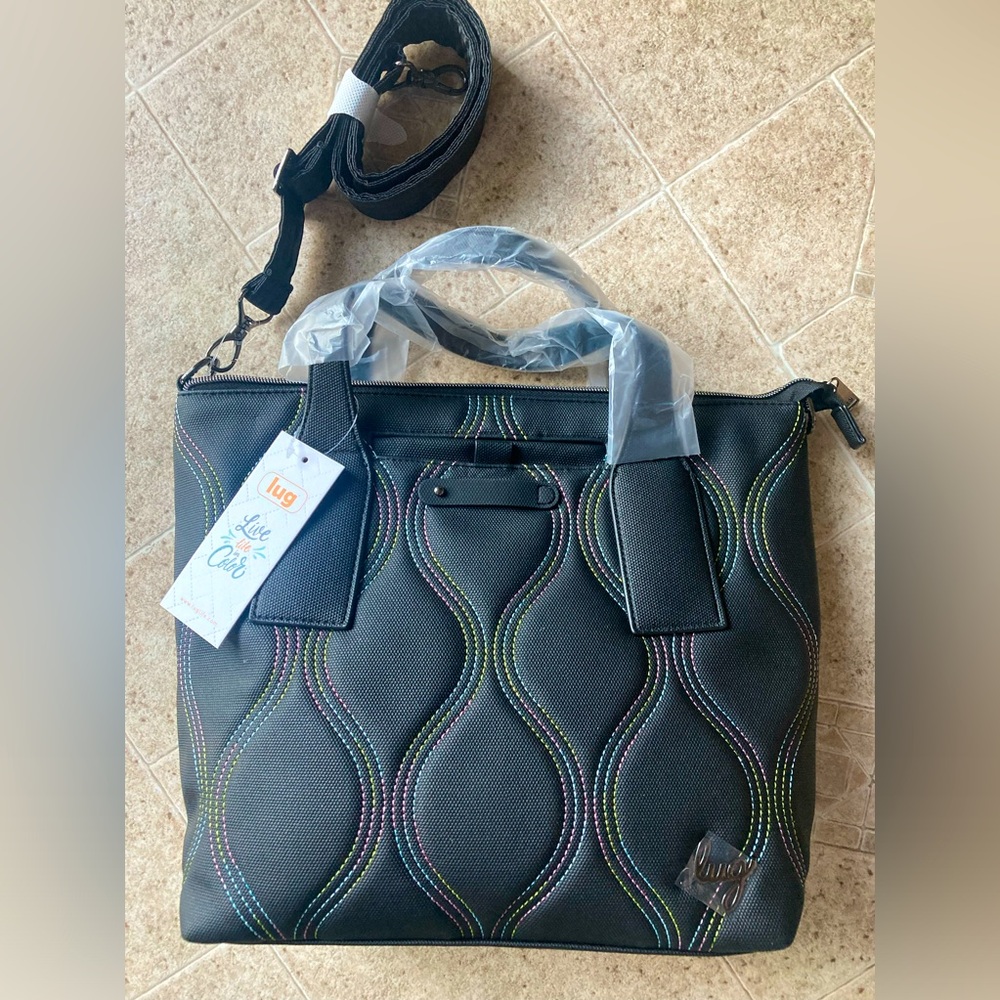 Lug Alto in Black Rainbow Stitch Matte Luxe NWT Price is FIRM No Offers Please